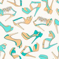 High heels seamless pattern N2