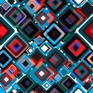 Rounded squares seamless pattern