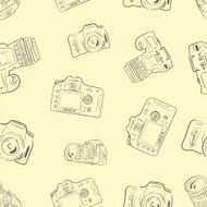 Seamless texture with cameras