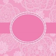vector romantic lace frame