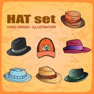 cartoon set hats N2