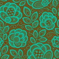 Lace Emerald Seamless Pattern