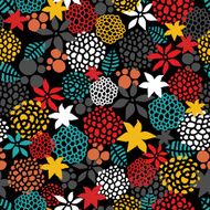 Round pattern with crazy mouth