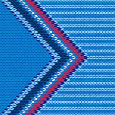 Style Arrow Color Knitted Vector Pattern