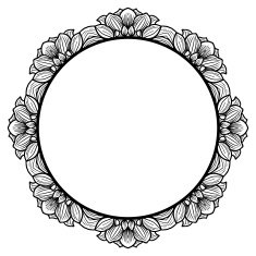 floral frame N48