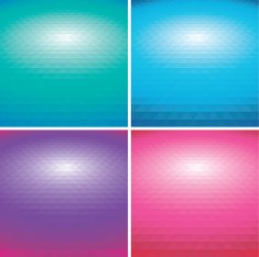 Set of vector colorful Abstract triangle backgrounds