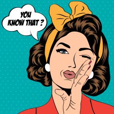 cute retro woman in comics style N65