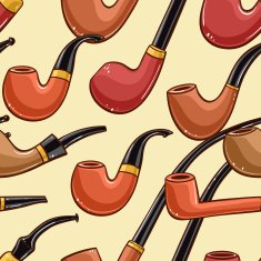 wooden smoking pipe