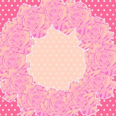 Background with Pink Roses N2
