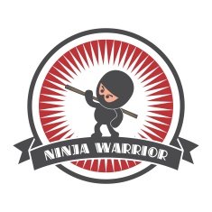 ninja sticker label N8
