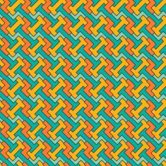 Geometric mosaic pattern (tiling) Vector seamless abstract