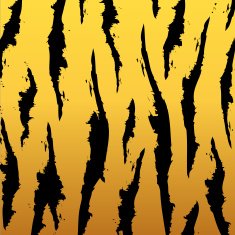 Vector black and orange stripped tiger design