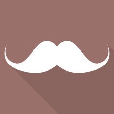 Hipster moustaches icon N5