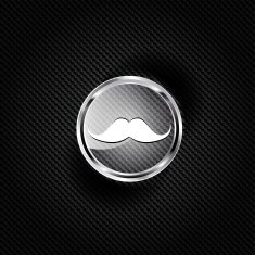 Hipster moustaches icon N6