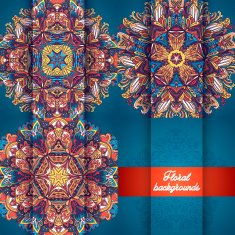 Colorful decorative round background pack N2