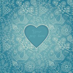 Floral Background with Vintage Label Gorgeous seamless N8