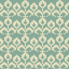 Vector knitted flower background N8