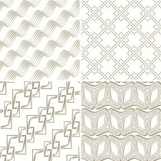 Set of Seamless Geometric Pattern N2