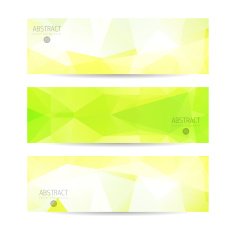 Abstract vector mosaic banners N57
