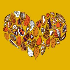 Abstarct doodle heart N4