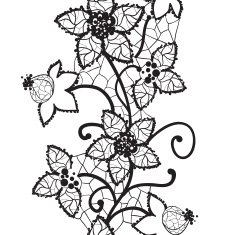 floral lace seamless vector