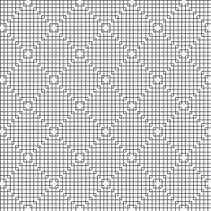Abstract Black Line Squares Pattern vector