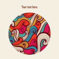 Abstract invitation card N7