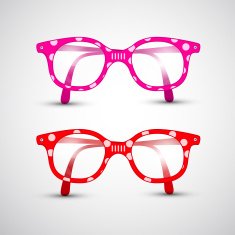 Abstract Vector Funny Glasses
