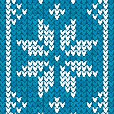 Blue Christmas embroidery vector background
