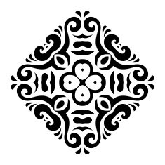 Abstract vector mehndi tattoo ornament N4