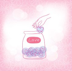 Jars with hearts