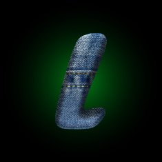 vector jeans letter N28
