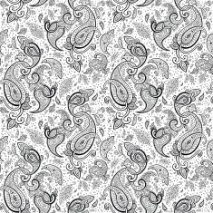 Hand Drawn Paisley ornament N14
