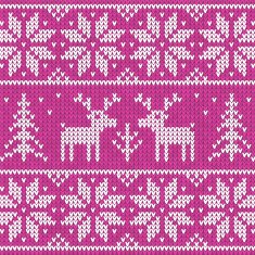 Rose sweater with deer vector ornament