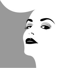 Retro woman pop art style portrait free image download