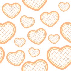 Seamless pattern with hearts N64