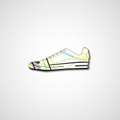 Abstract illustration on sneakers N152