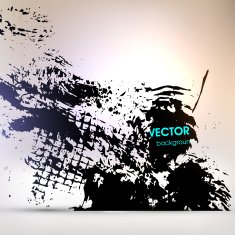 Abstract Ink Blot for Grunge Backgound N102