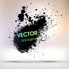 Abstract Ink Blot for Grunge Backgound N105