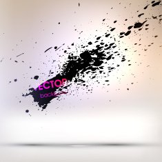 Abstract Ink Blot for Grunge Backgound N106