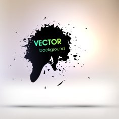 Abstract Ink Blot for Grunge Backgound N107