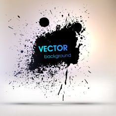 Abstract Ink Blot for Grunge Backgound N110