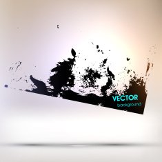 Abstract Ink Blot for Grunge Backgound N114