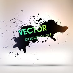 Abstract Ink Blot for Grunge Backgound N122
