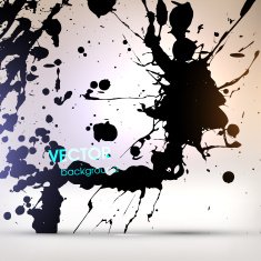 Abstract Ink Blot for Grunge Backgound N129