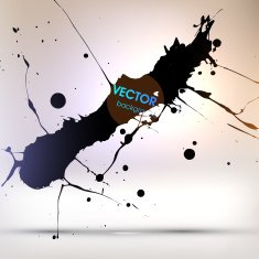 Abstract Ink Blot for Grunge Backgound N140