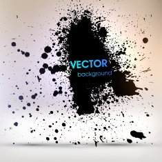 Abstract Ink Blot for Grunge Backgound N151