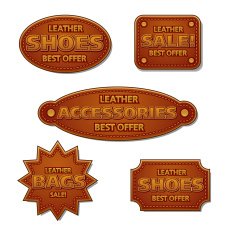 leather sale tags