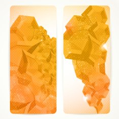 Set of abstract vector banners N2