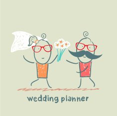 wedding planner with the bride N2